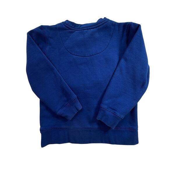 Mini Boden Boys Girls Soccer Ball Rainbow Sweatshirt Blue Size 2-3Y 98cm - Picture 2 of 6